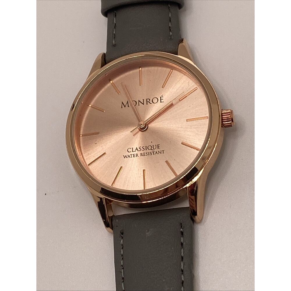 Monroe Watch - Classique Watch in Sunburst Solerose Works New Battery!